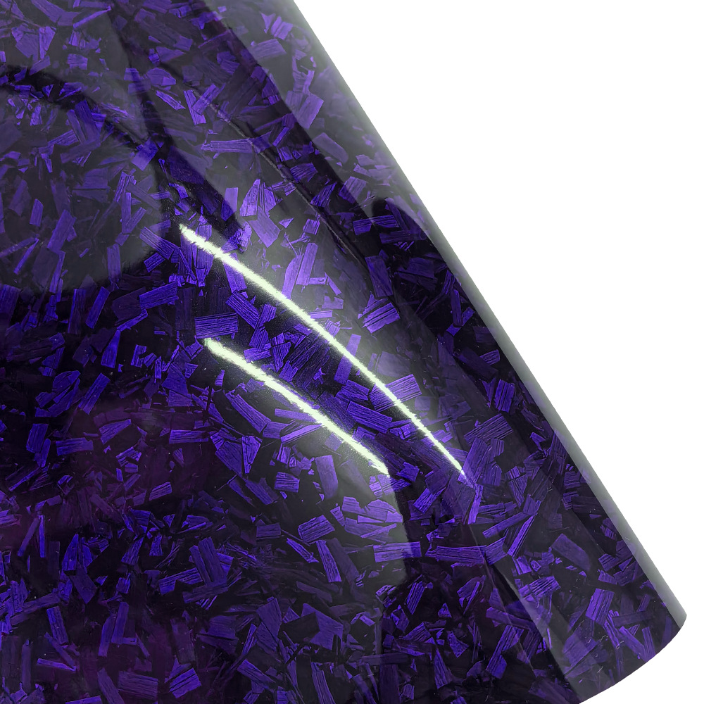 AliExpress Hot Sale Car PET Forged Carbon Fiber Flower Carbon Color Change Film Bright Matte Body Interior Modification Sticker Film