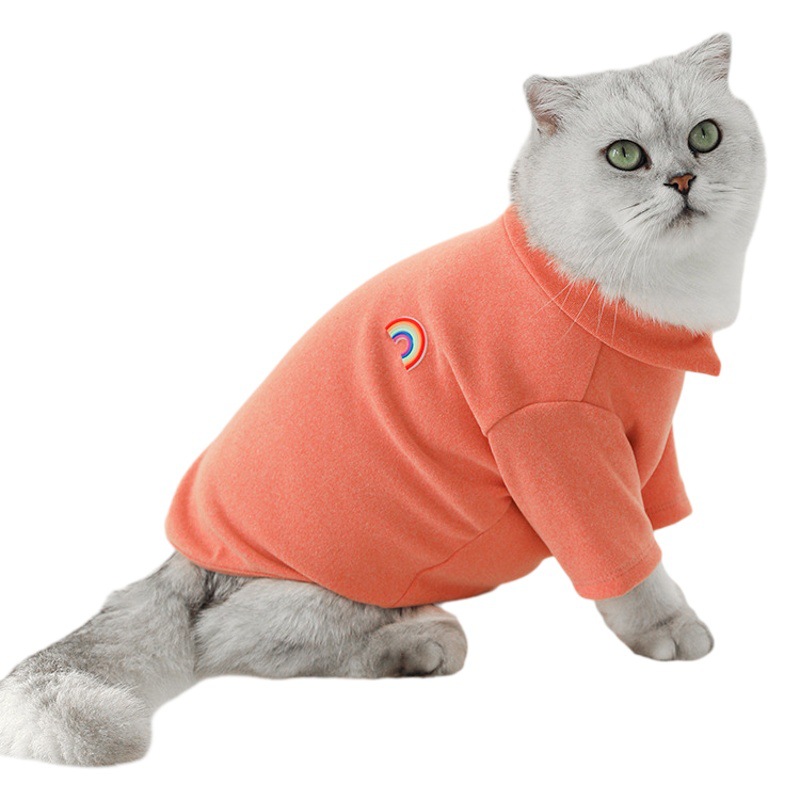 IBEANS mascota primavera y otoño camisa de fondo cuello de Polo cuatro estaciones todo partido cepillado ropa para perros camiseta Morandi desgaste interior