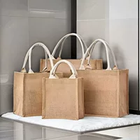Спотовые пустые мешки для переноски оптом MUJI Si льняные мешки для хранения джузов DIY мешки для мешков на заказ