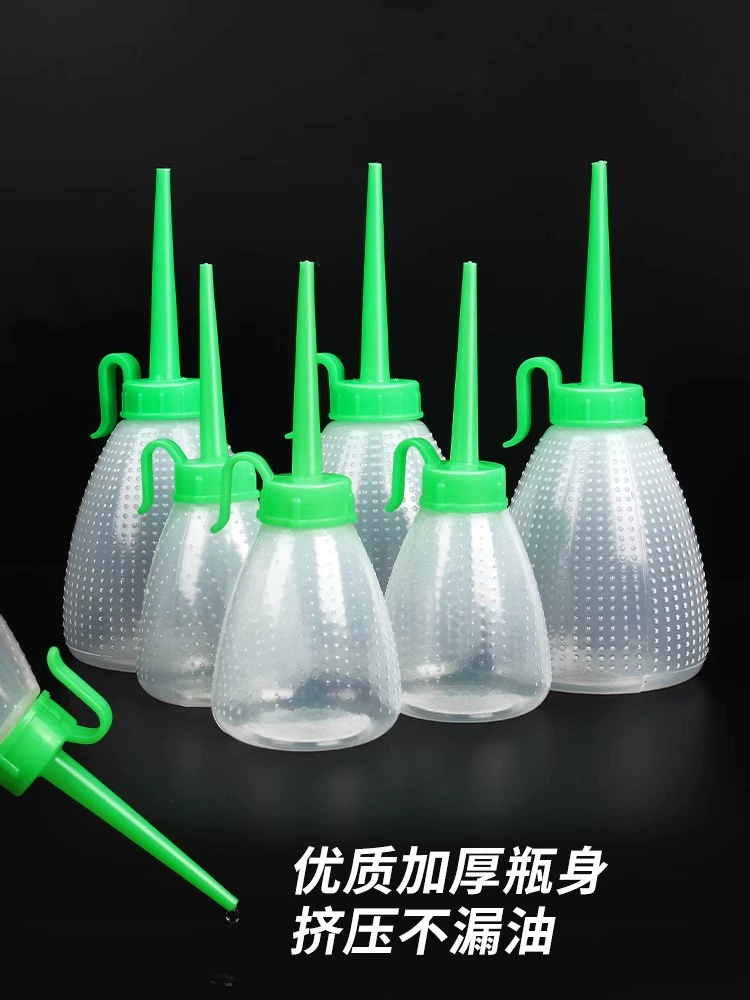 ✅ Масляный горшок для бытовой швейной машины, пластиковый большой и маленький железный носик, заостренный носик, пустая масляная бутылка, масляный горшок, старомодный плоский автомобиль, заполняющий масло