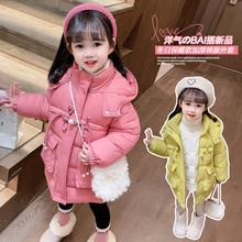 女童棉服冬装2025新款儿童冬季加厚中国结盘扣棉服宝宝时髦外套潮