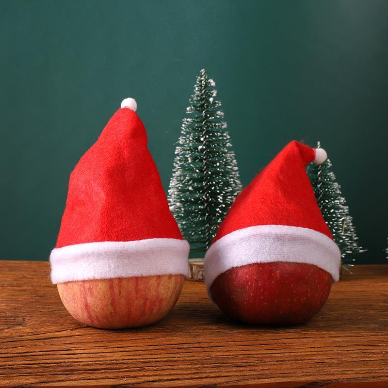 ロリポップクリスマス帽子キャンディークリスマス装飾品ミニクリスマス帽子不織布小さな帽子クリスマス帽子クリスマス帽子ギフト|undefined