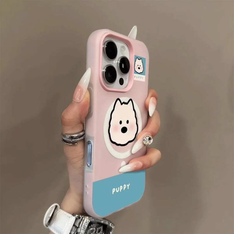 ゼリー磁気ツーインワン携帯電話ケース立体面白い Apple 携帯電話ケースソフトシリコン Apple 保護ケース磁気吸引|undefined