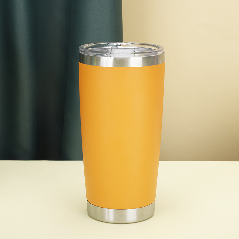 Comercio exterior de gran capacidad taza de helado cerveza taza de café de acero inoxidable doble 20oz taza de coche 304 taza de agua del coche