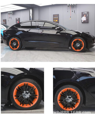 Applies to Tesla Model Y wheel hub cover decoration ya protective ring 19-inch modification anti-scratch full cover bare wheel cover model