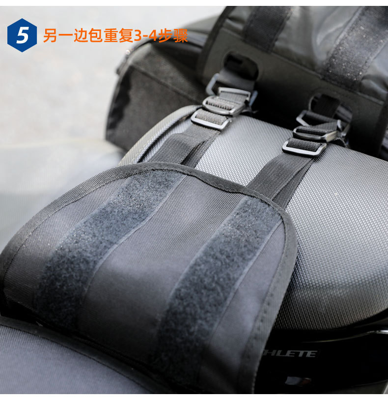 Motorcycle Saddle Bag, Helmet Bag, Waterproof Rear Seat Side Bag, Hanging Bag, Pannier Bag, Long-Distance Motorcycle Travel Luggage Bag, Motorcycle Equipment