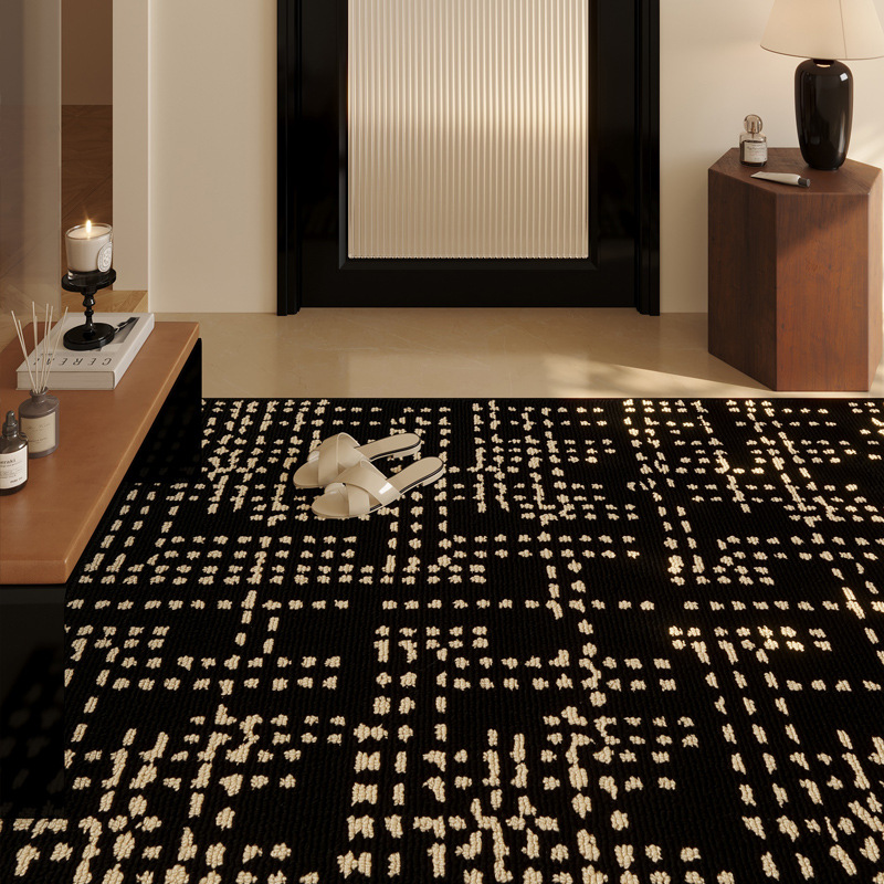 Xiaoxiangfeng Fußmatte für den Eingangsbereich, hochwertige, leichte Luxus-Eingangsmatte aus Wolle, ideal als Couchtisch- oder Nachttischmatte_voghion.com