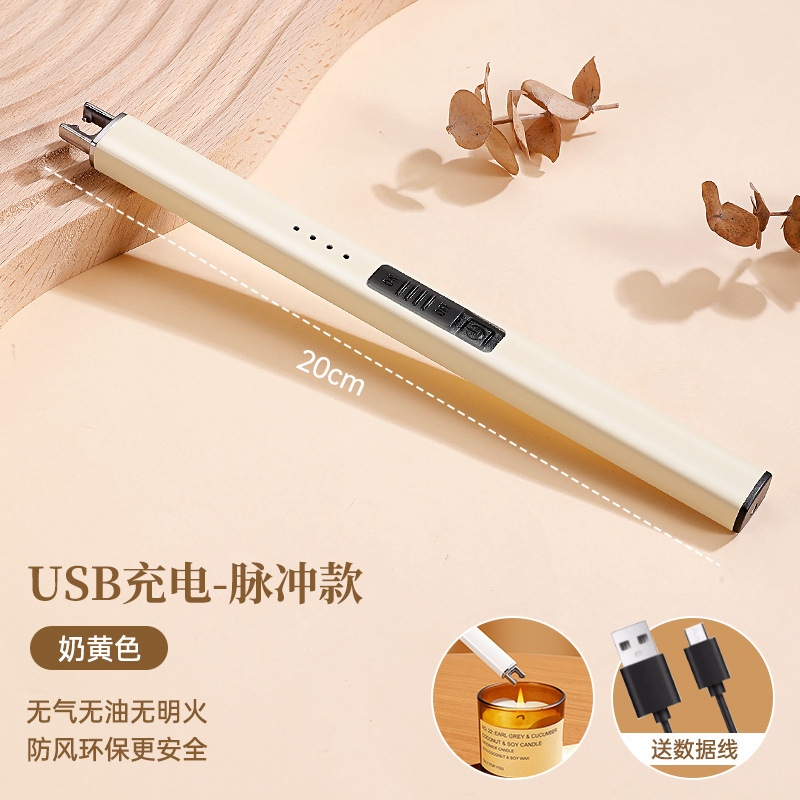 encendedor de aroma vela encendedor de incienso de pulso electrónico encendedor de mango largo encendedor herramienta estufa de gas encendedor pistola