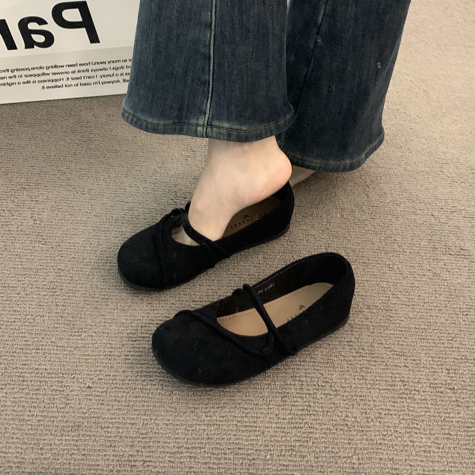 Casual Retro Soft-Soled Mary Jane Shoes for Women, College Style Spring Lazy Forest Style Flats Shoes, Ballet Granny Shoes