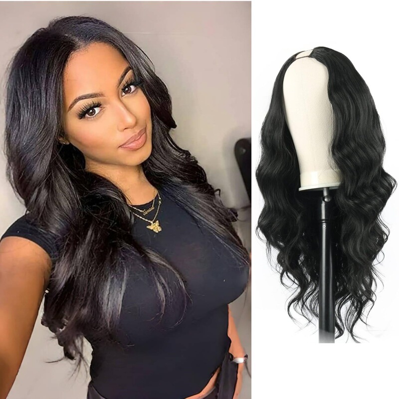 Europe and the United States cross-border wig big wave long curly hair wig women's hair wigs chemical fiber wig v-shaped half head cover