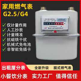 重庆家用膜式燃气表/出租屋分表/天然气表/煤气表/铜铁接更换气表