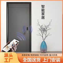 轻奢智能密码门防盗门进户门字母门家用入户门子母门加高门头