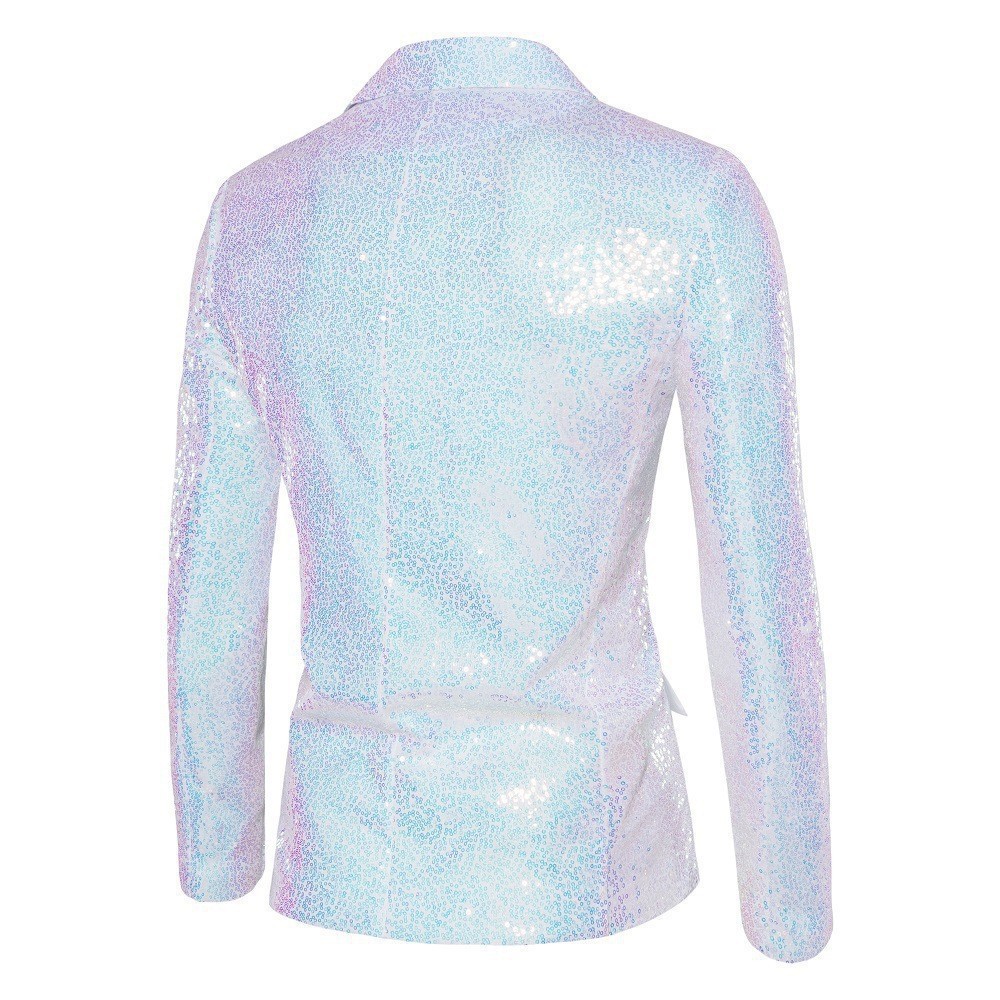 Blazer da uomo con paillettes giacca smoking luminosa eventi_voghion.com