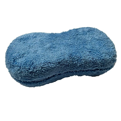 Car Wash Cleaning Sponge Car | Car cleaning tools - blue-double-sided-coral-velvet-8-figure-sponge-block-23115cm