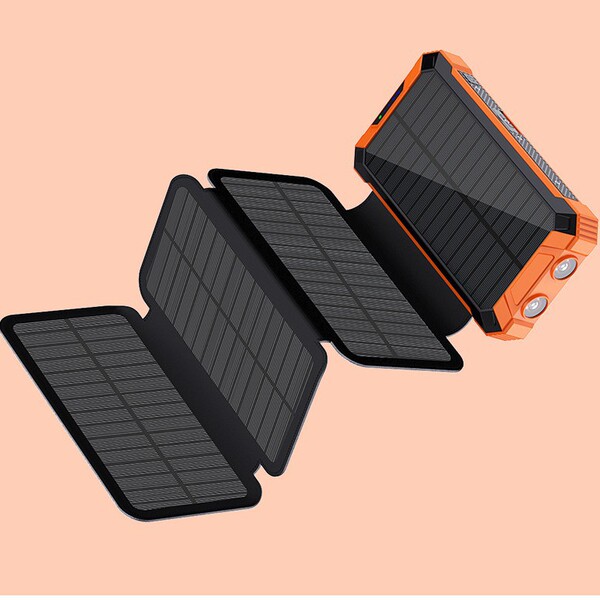 Wireless handheld power supply solar-powered