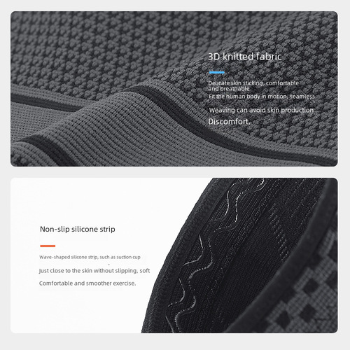 Factory Outdoor Sports Men and Women Fitness Running Basketball Hiking Anti-Slip Knitted Protective Knee Guards Wholesale Protective Gear
