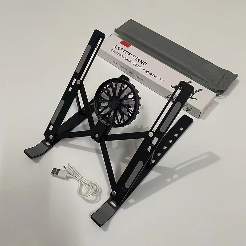 Aluminum Alloy Laptop Stand Desktop Office Suspended Bracket Portable Cooling Base Adjustable Stand Metal