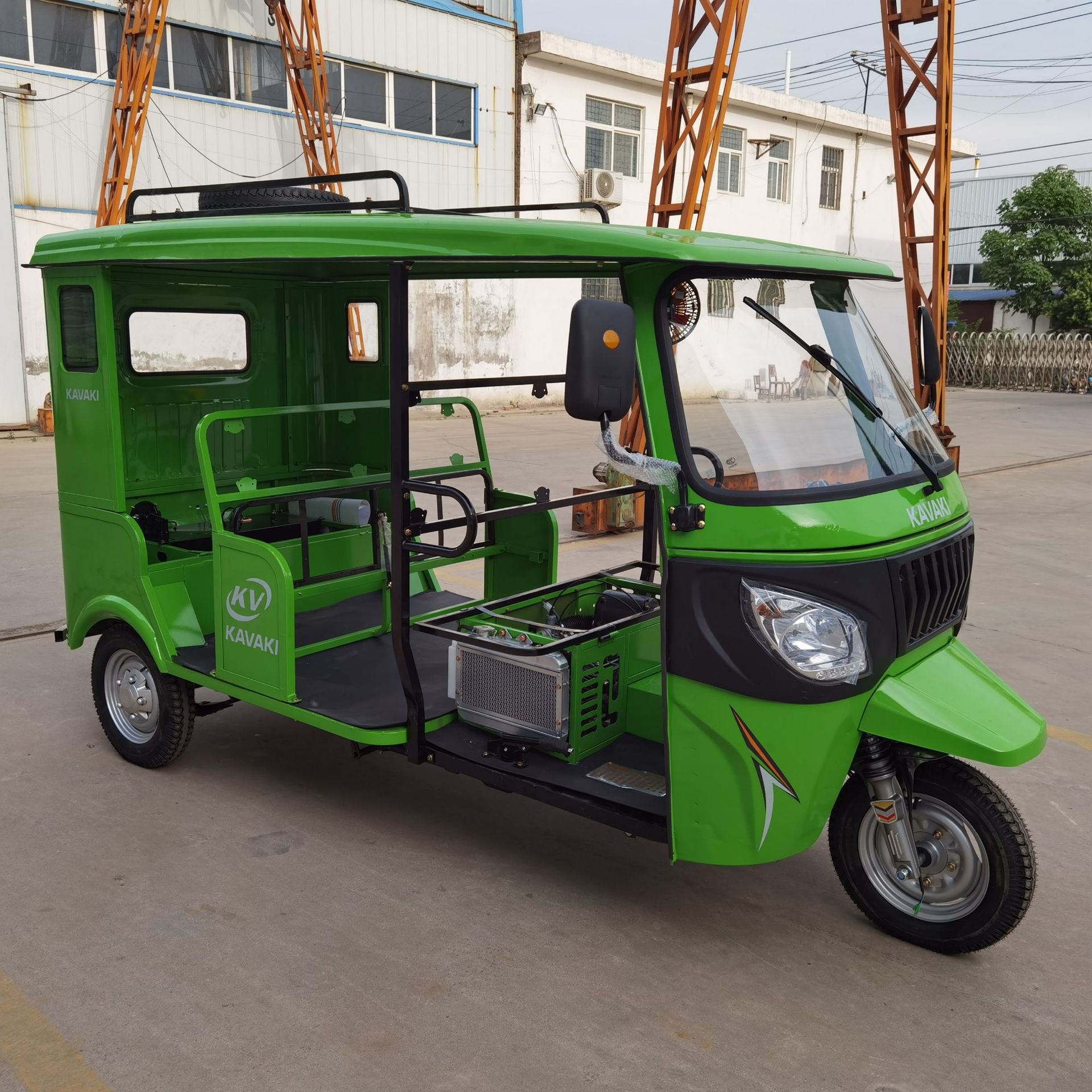 Tuk-Tuk Triciclo de Pasajeros con Techo a Pedal para Transporte de Pasajeros