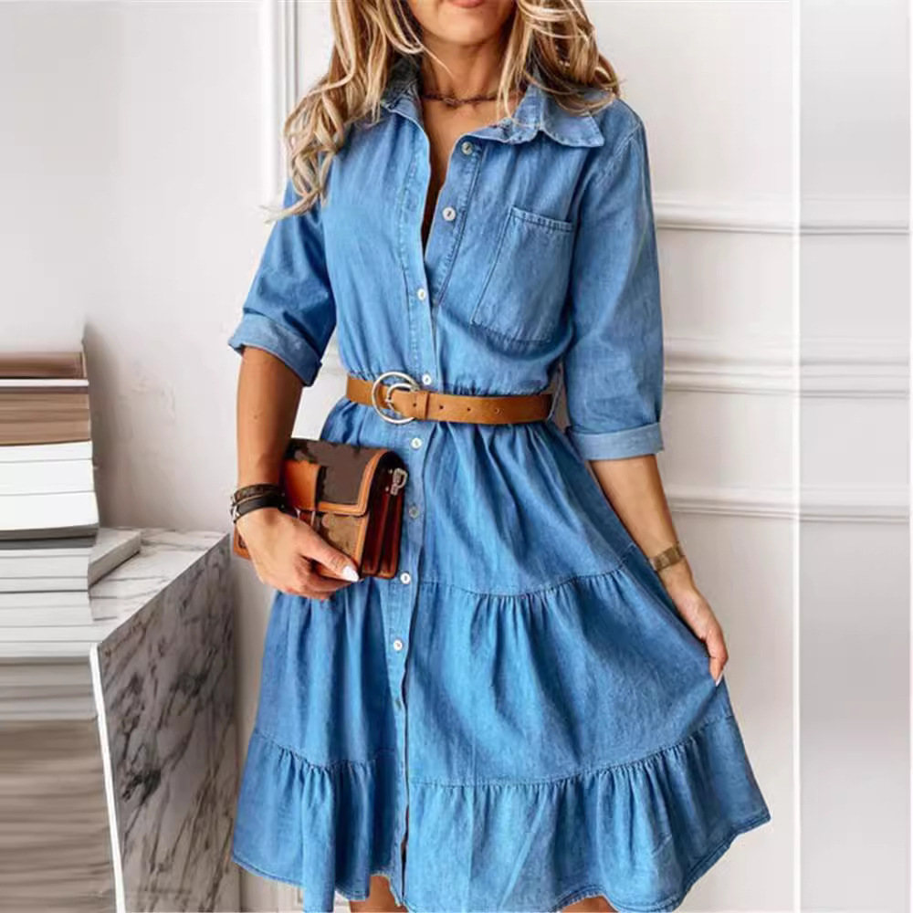 autumn denim dress
