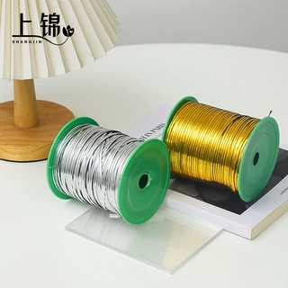 金色扎带 银色扎带魔带花艺扎丝铁丝绑带鲜花包装材料金属线线圈