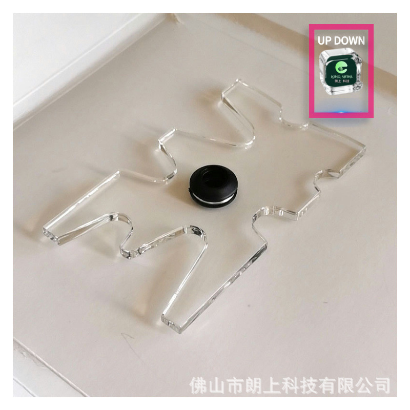 亚克力透明九球杆架杆头135MM升级版架杆器桌球台球用品鹿角架