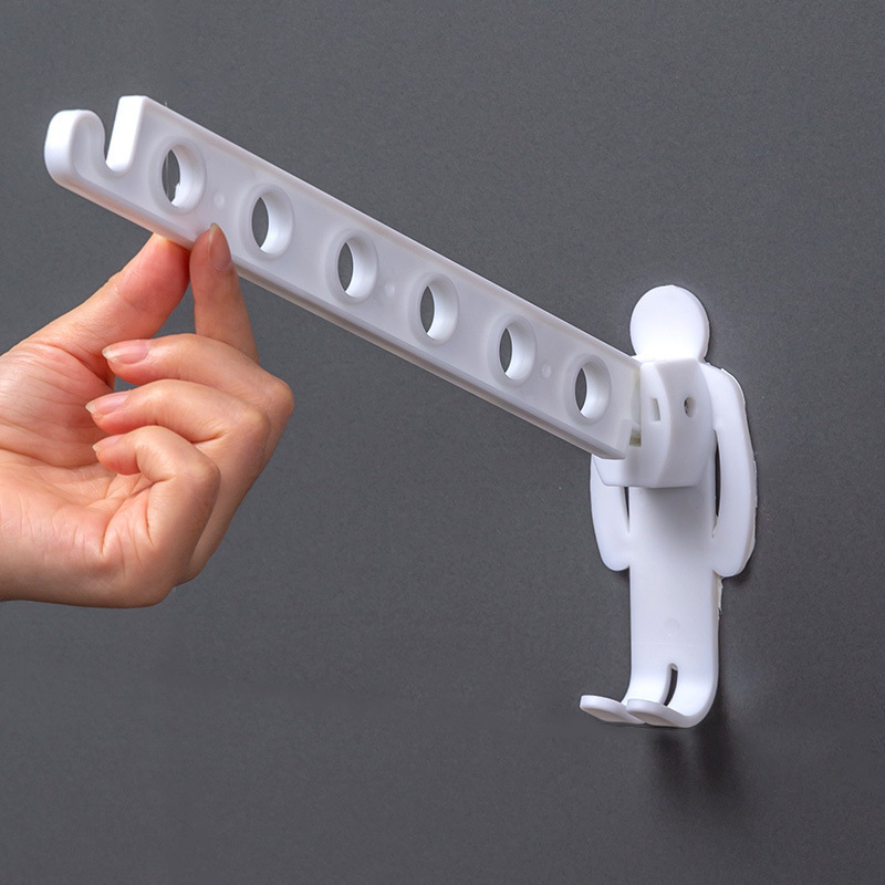 Percha de ropa plegable multifuncional sin perforación percha de ropa interior tipo pared percha de ropa interior