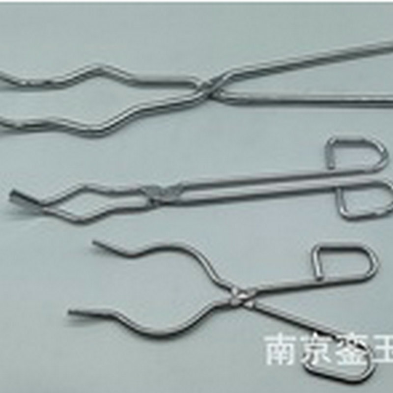 实验室坩埚钳马弗炉坩埚钳不锈钢长柄坩埚钳子高硬度陶瓷坩埚夹子