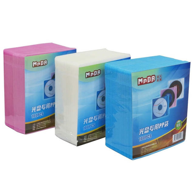 CD bag pp bag thickened recording disc cover optical disc bag Film DVD plastic CD protective cover packaging 100 pieces