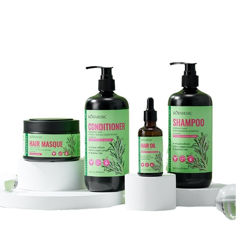 KORMESIC comercio exterior transfronterizo inglés romero menta shampoo shampoo serie de fabricantes al por mayor