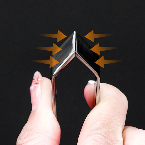 304 stainless steel oblique mouth clip kitchen multifunctional hair removal clip pig hair and goose feather fish bone clip 430 flat mouth clip