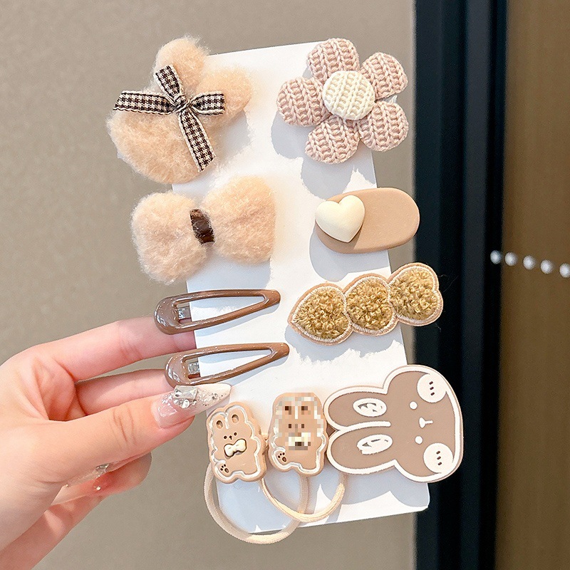 Peel de peluche para niños BB clip clip de peluche clip lateral para niñas lindas niñas toque de pelo para bebés