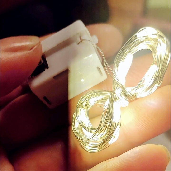 0.6m 2.3m LED 銅線花束ライトストリングケーキデコレーション小さなカラフルなライトライトストリング点滅ライト星空|undefined