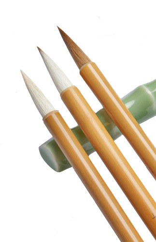 Liupintang brush wolf hair and hair Dabaiyunkai style goat hair student calligraphy beginners entry brush set