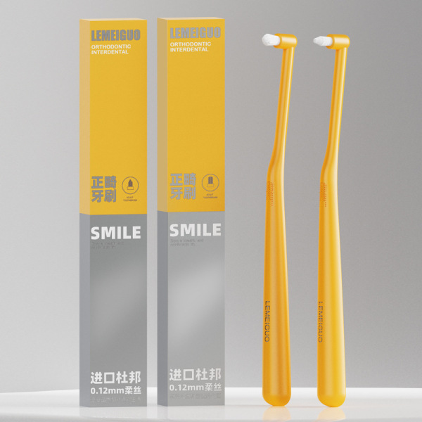 Orthodontic toothbrush soft bristles wholesale pointed head round…
