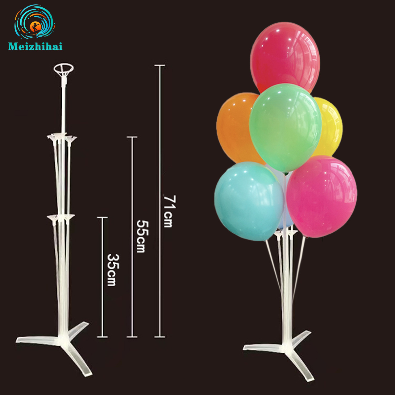 Columna de globos al por mayor para mesa de boda, base flotante rellena de agua, decoración de cumpleaños, arreglo de boda de PVC, guía para el camino de la boda