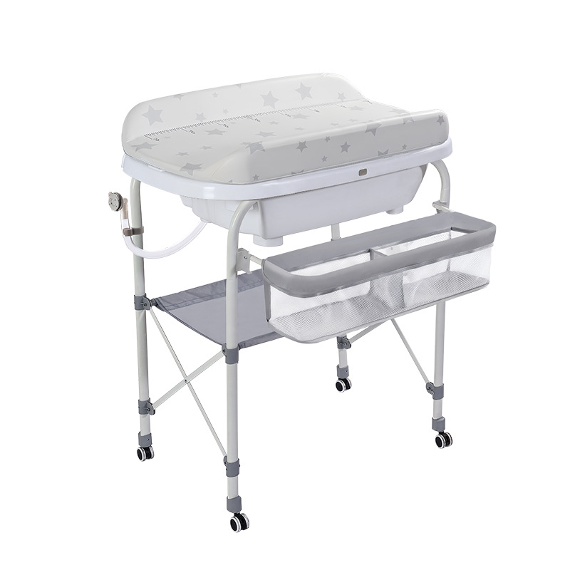 Mesa de pañales para bebés, mesa de cuidado de recién nacidos, mesa de baño, mesa de masaje para bañarse, mesa de cambio de pañales para bebés en la cama