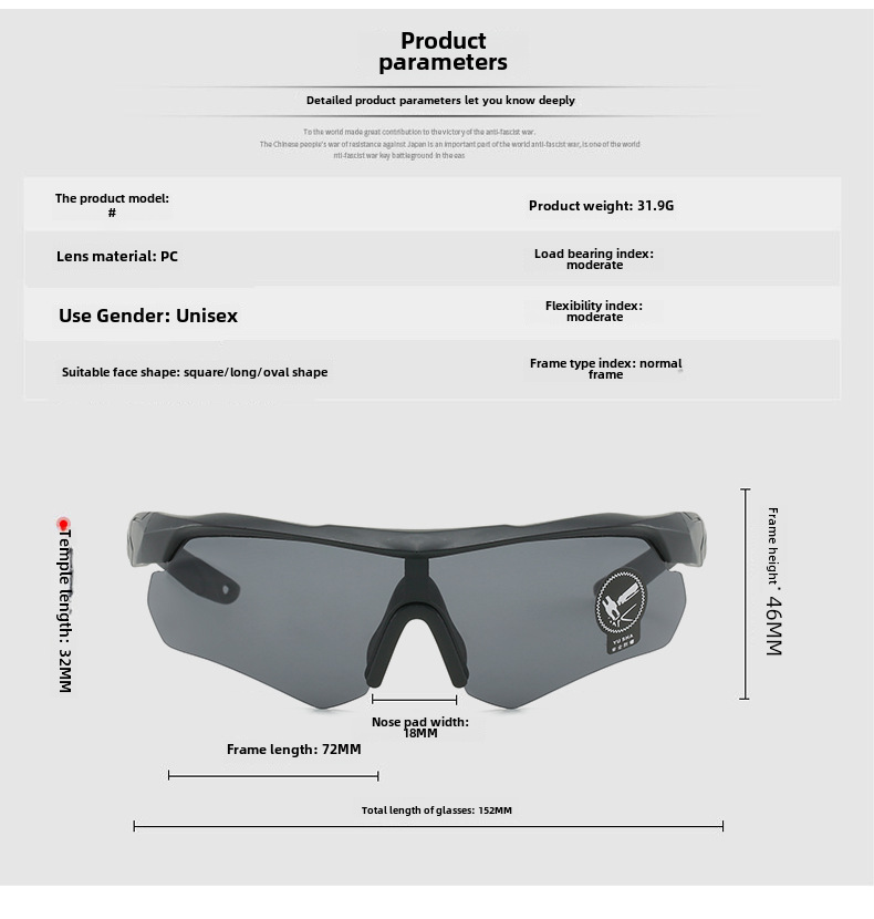 Yusha New Military Fan Brýle odolné proti výbuchu CS Střelecké brýle Taktické brýle Myopia Větruodolné jezdecké brýle do písku_voghion.com