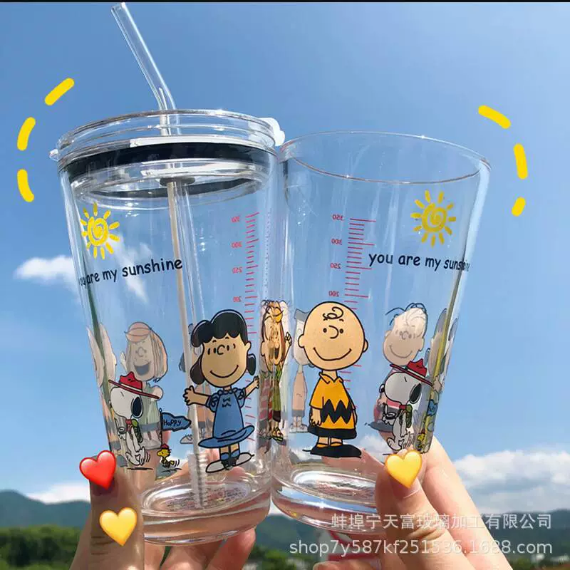 Cartoon glass hairpins, creative cute straw for office, wholesale