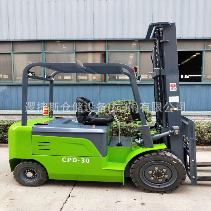 全 电动平衡重堆高车3吨座驾式四轮叉车小型液压装卸车铲车叉车