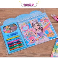 子供向け知育メイクアップDIY素材パック、お絵かき帳、親子で楽しめるおもちゃセット、水彩画、親子で楽しめるアクティビティ