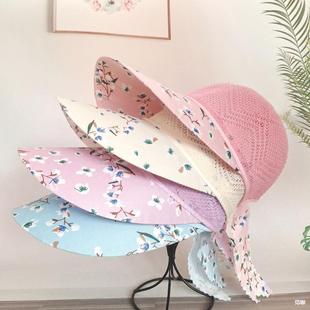 Summer Hat Sun Protection Hat Large Brim Mother-In-Law Middle-Aged and Elderly Hat Travel Cycling Sunshade Breathable Sun Hat