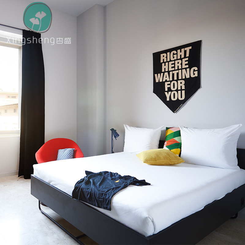 Hotel Furniture Double Bed Homestay Apartment Bed Box TV Cabinet Rental House Single Room Hotel Standard Room Full Set