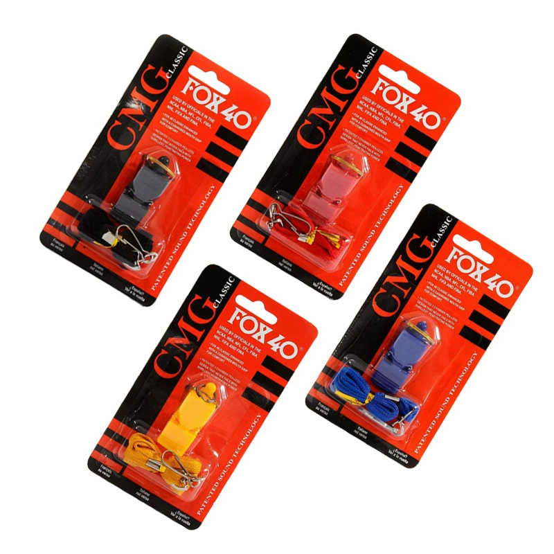 Оптовые свистки FOX40 для рефери, высокочастотные безкорпусные свистки для футбола, баскетбола и тренеров, мини-свисток FOX80