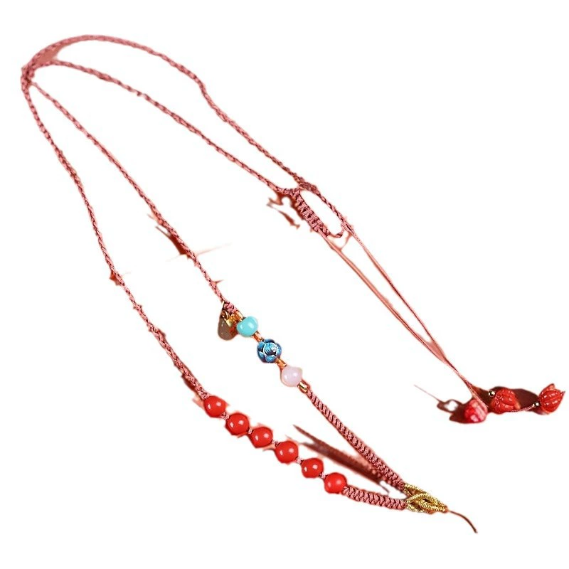 Панно Necklace, подвеска для мужчин и женщин для любимого, индивидуальная, сердцевидная (красная)