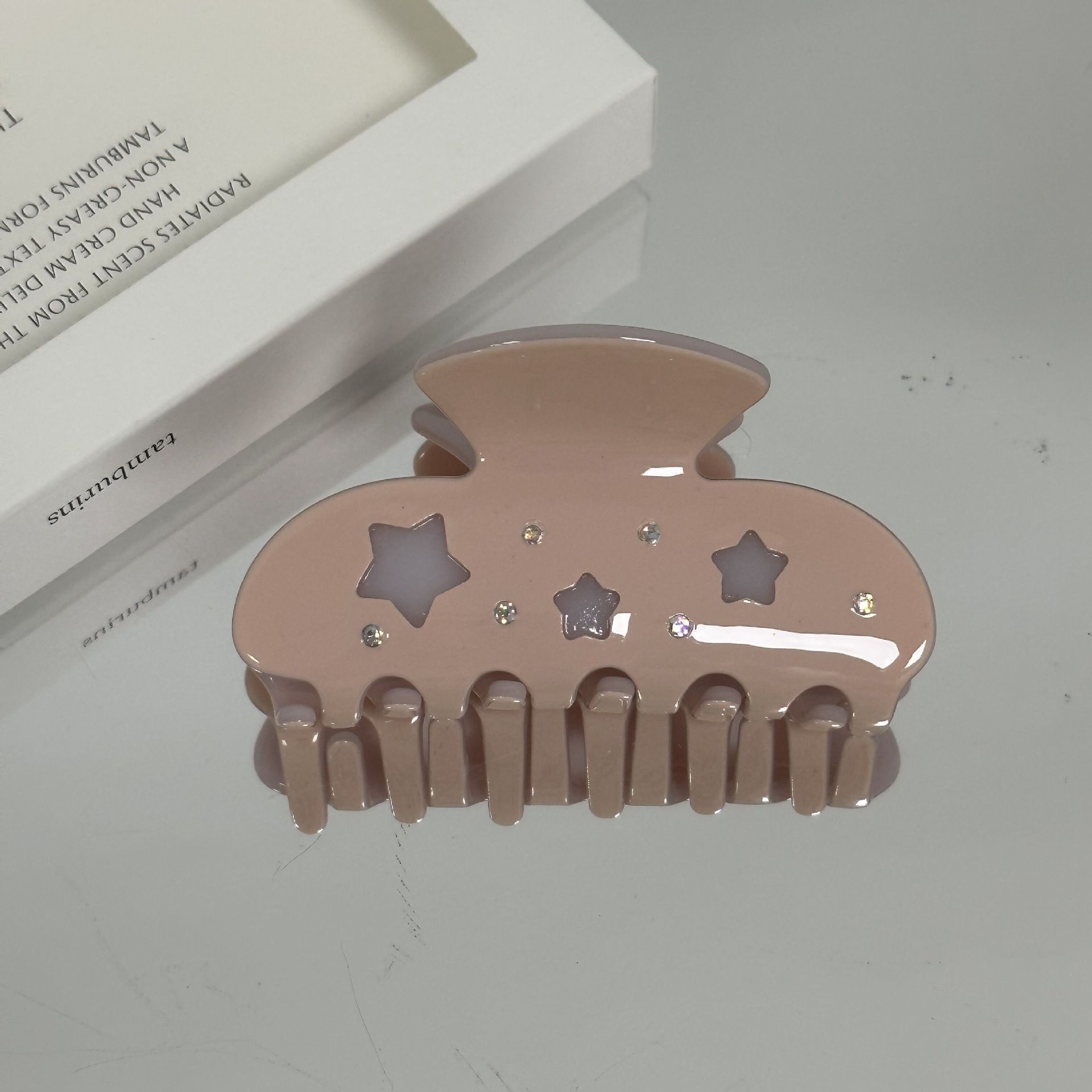 Millennium-kuuma tyttö ~ y2g makea viileä tähtiasetaattiote naispuolinen ranskalainen tyyli korkea tunne selkänoja pään nuttura hainklipsi hiuskoristeet_voghion.com