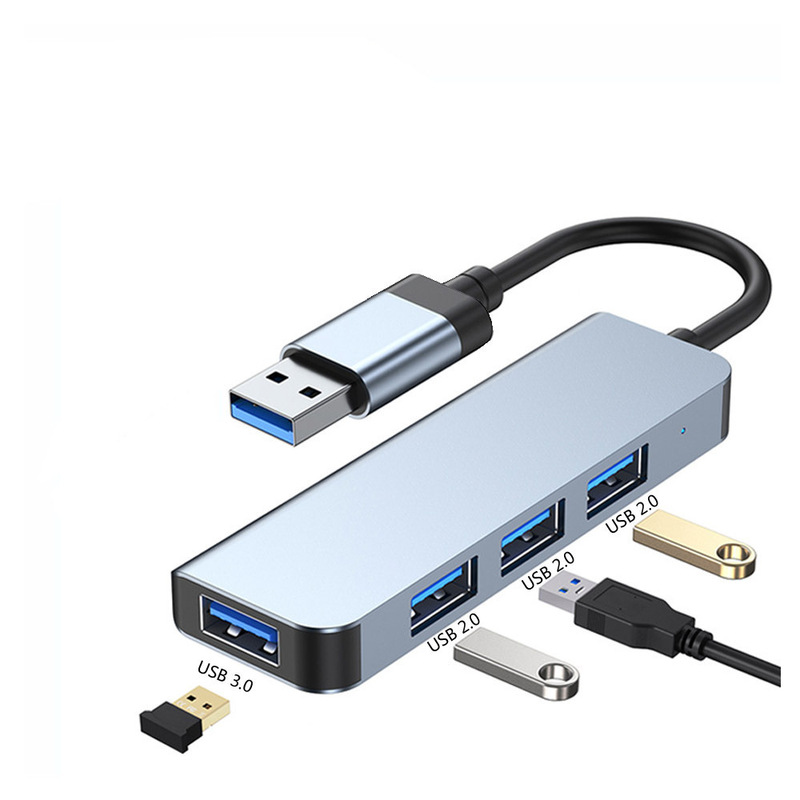 新型TYPE-C四合一拡張ドック高速usb3.0 hubハブノートパソコン分線器|undefined