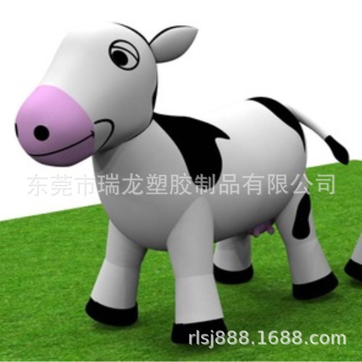源头电压工厂做货吹气牛奶广告模型 卡通模型 奶牛卡通