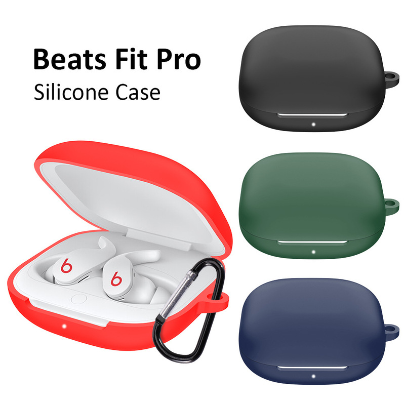 Suitable for magic sound Beats Fit Pro Bluetooth earphone case silicone case anti-fall dustproof charging chamber earphone case Suitable for magic sound Beats Fit Pro Bluetooth earphone case silicone case anti-fall dustproof charging chamber earphone case
