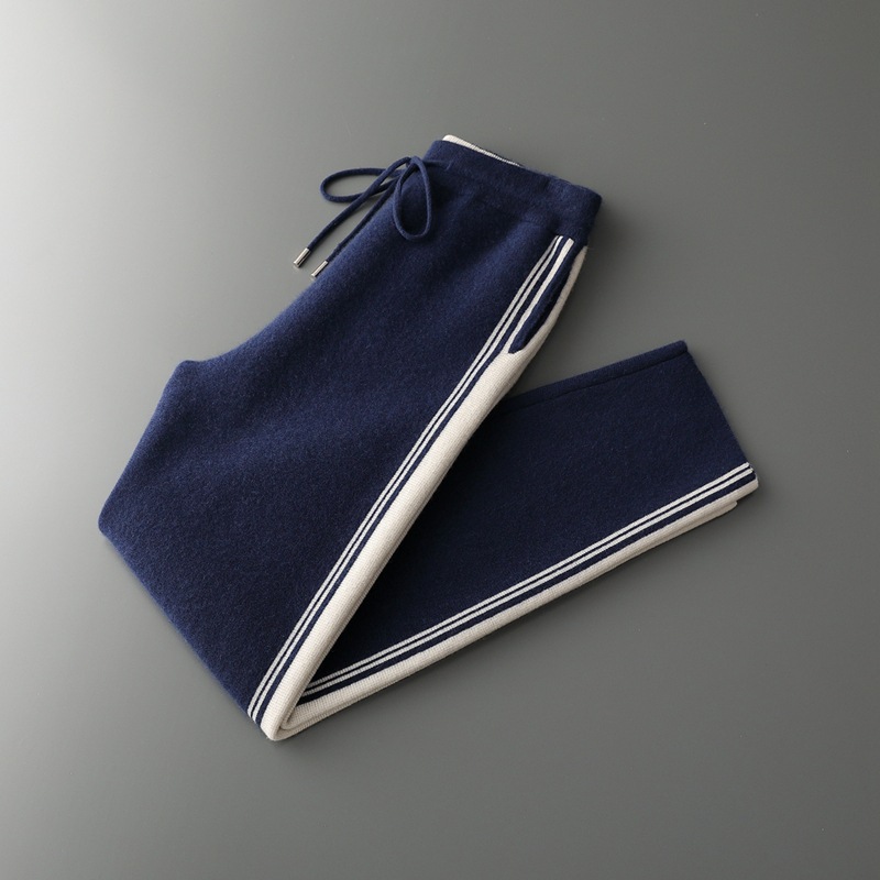 Youth Cashmere Pants Men's Versatile Loose Pants Sports Pants Autumn and Winter New Casual Warm Pants for Outer Wear