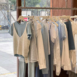 广州十三行撤柜一线高端品牌折扣女装批发实体店直播摆摊一手货源
